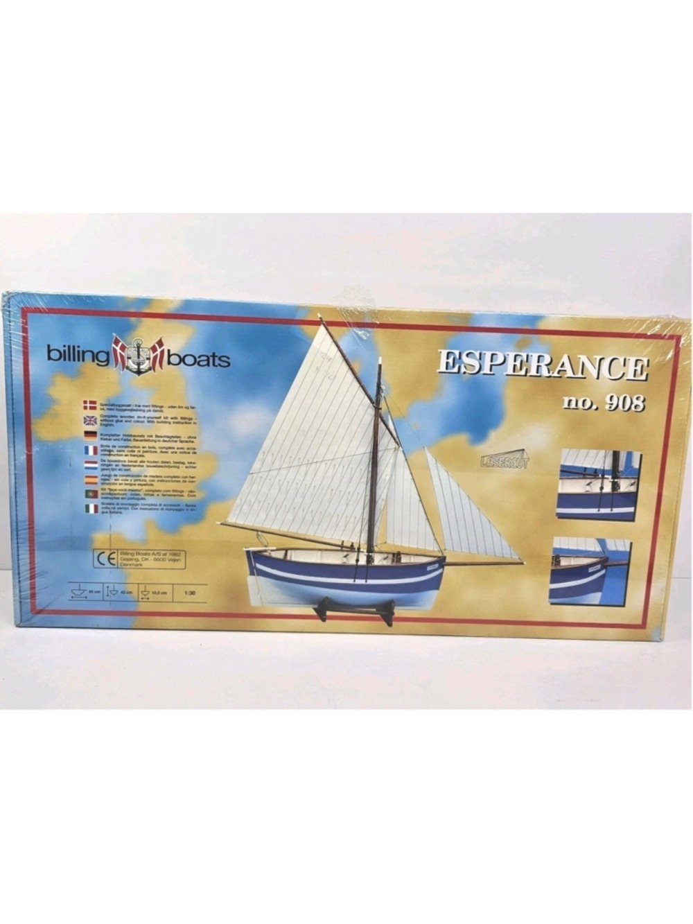 SEALED Billing Boats Denmark Esperance no. 908 Wood Ship Model Kit 1/30 NEW